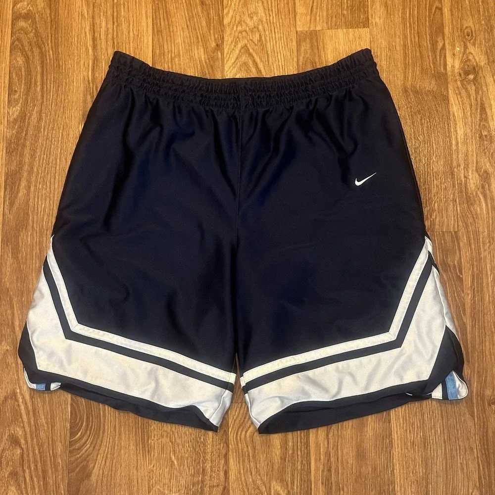 Nike Athletic Shorts Men Large 32 Multicolor Reversible Baggy Swoosh‎ Basketball